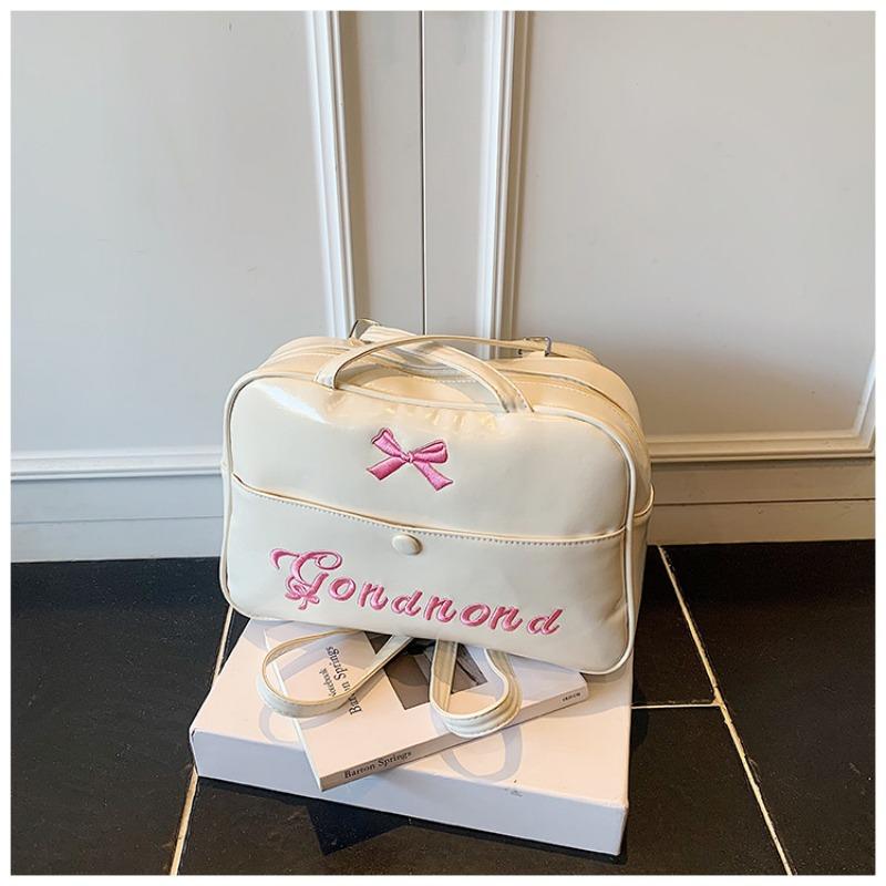 

Niche popular versatile large-capacity student class tote bag niche temperament casual commuting shoulder bag women белый