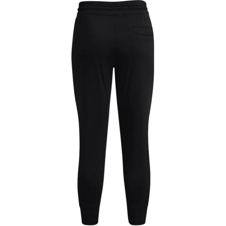 Under Armour Solid Color Logo Fleece Sweatpants Women Bottoms Black 1365849-001