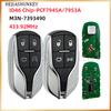 M3N-7393490 4 Buttons Smart Remote Key Fob 433MHz ID46 PCF7953 PCF7945 Chip For Maserati Ghibli Quattroporte Levante 2012-2019