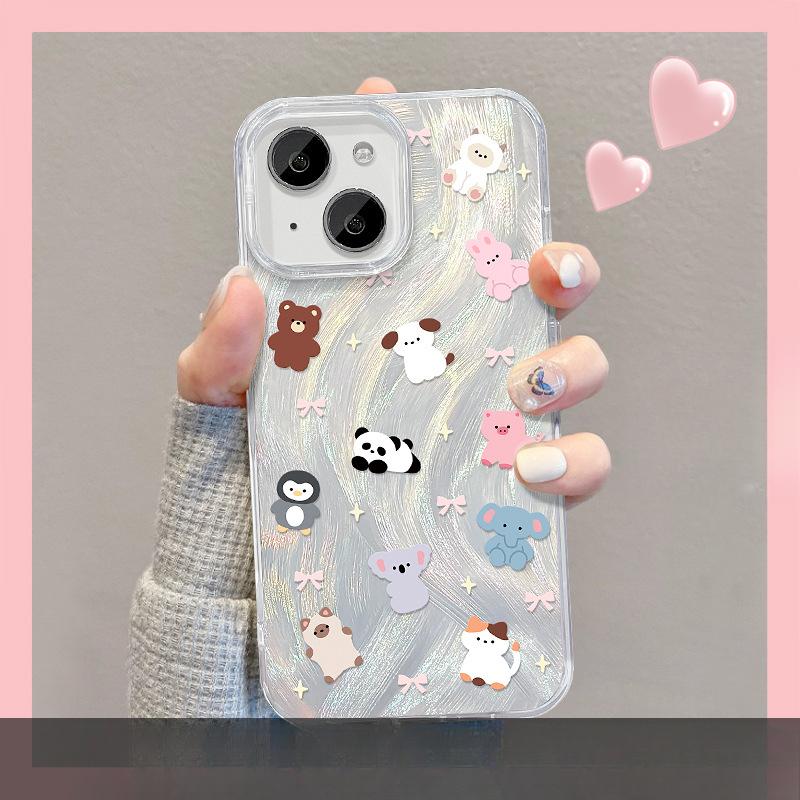 

Подходит для чехла для мобильного телефона Opporeno8pro Vivos15 Милый мультяшный животный стенд Xiaomi 12 Перо Пряжа Высококлассный Redmi Note 9 Pro