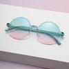 Candy Color Children'S Sunglasses Gradient Sun Glasses Round Frame Sunglasses Eyewear Outdoor Baby Shades Colorful Goggles