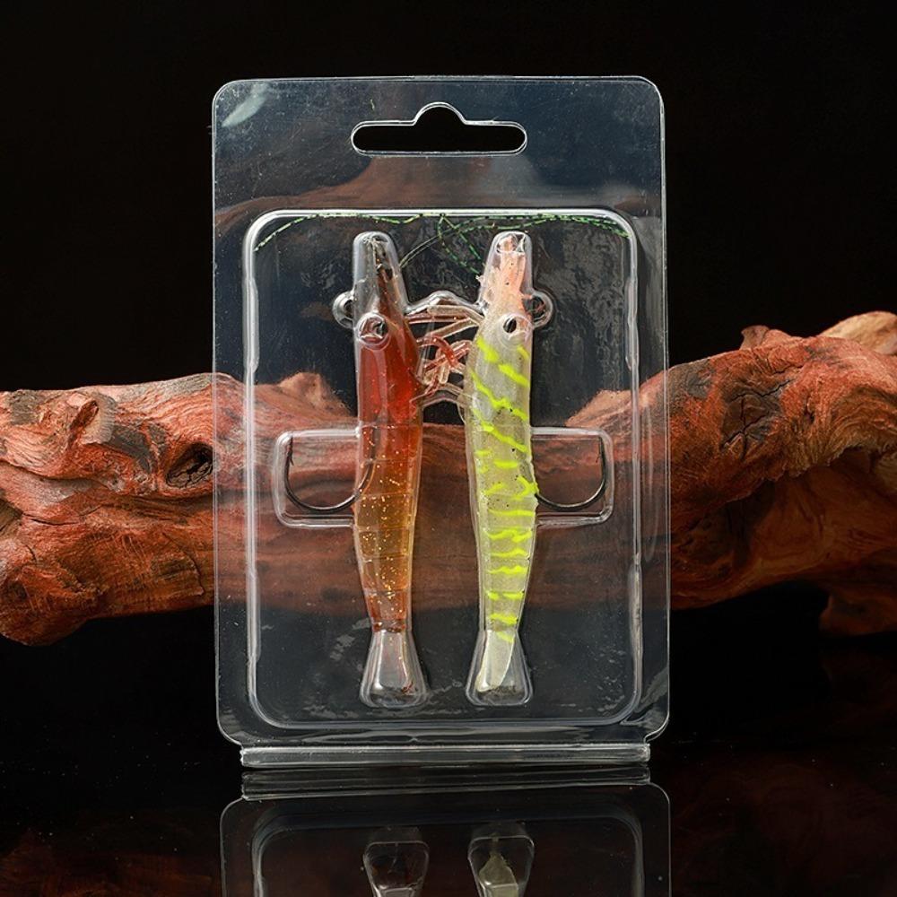 2pcs 11g/8.3cm Luminescent Fishing Lure Soft Fishing Bait Hooks  Freshwater Fishing
