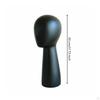 Mannequin Head Fiberglass Hat Display Adult Size for Boutique, Shop Window Dark Wood High