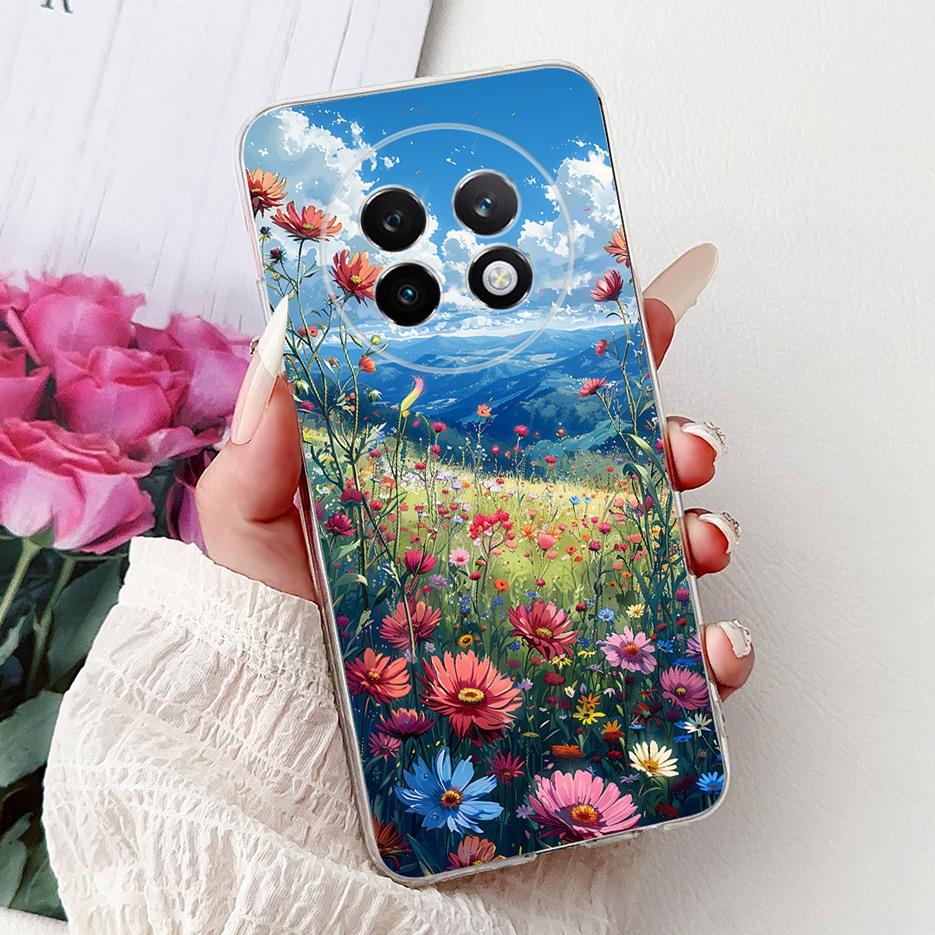 For Realme 13 Pro 5G Case RMX3990 Colorful Flowers Painted Cover Soft Slim Phone Case For Realme 13 Pro Plus Realme13 Pro+ Shell