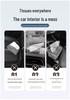 Blue Electric E5 E5PLIS E3 Car Folding Tissue Box: Rear Seat Hanging Pull-out Tissue Storage Bag
