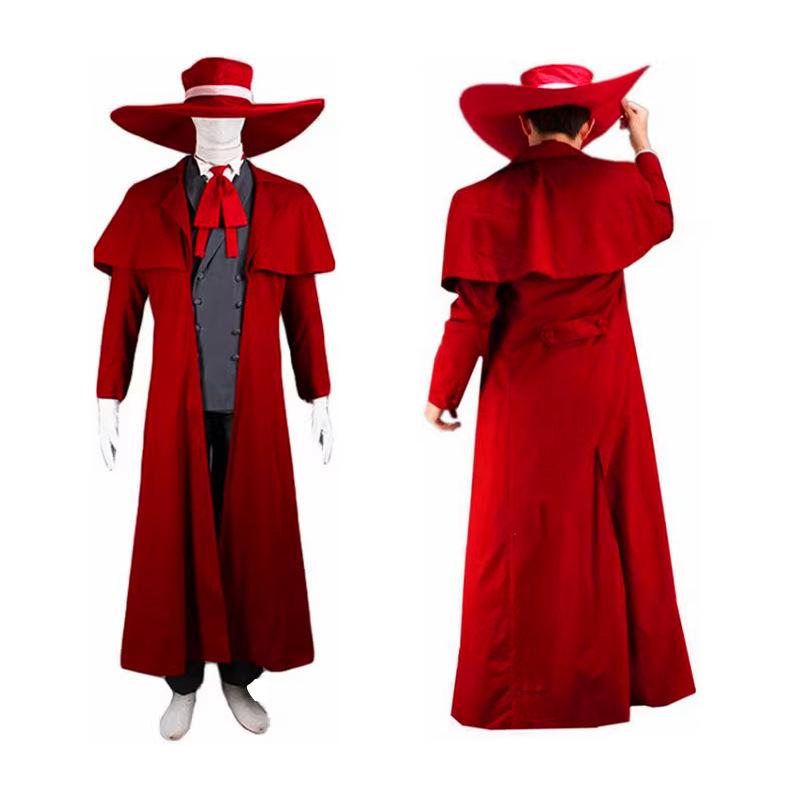 Costume Cosplay di Alucard, Abito da Palco Anime del Gruppo Cavaliere di Hellsing Ultimate