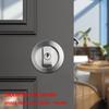 Sliding Door Lock Bathroom Kitchen Sliding Door Double Hook Lock Embedded Hidden Sliding Wooden Door Silver Single Hook Lock