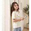Montagut Girls' Summer Cotton Fruit Embroidery T-Shirt
