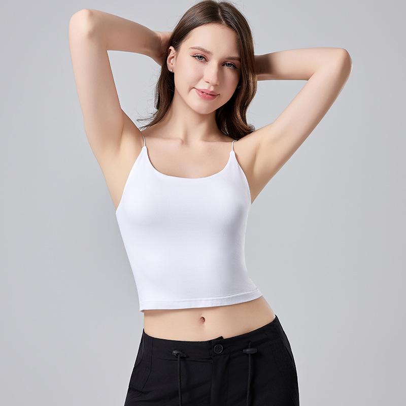 

New Nude Feel Sexy Strap Sports Bra: Beautiful Back, Slimming, High Elasticity Yoga Tank Top for Women Large