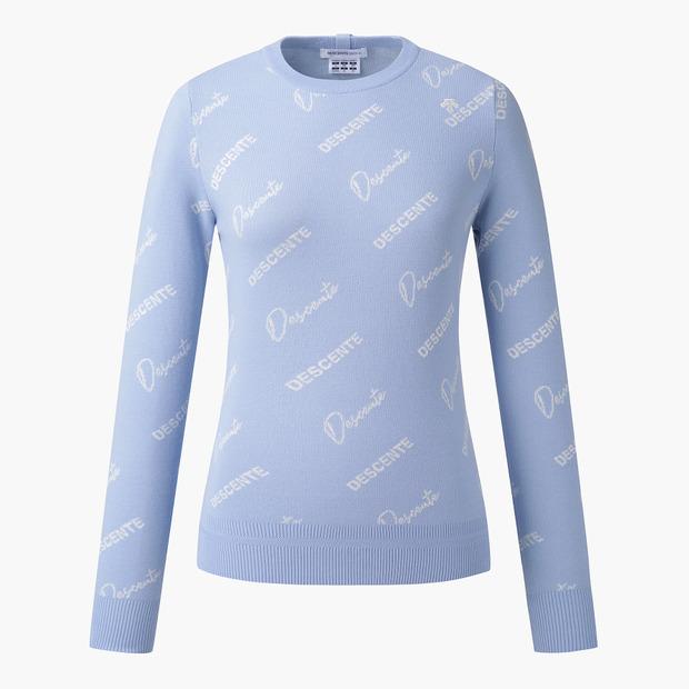 DESCENTE GOLF Women'S Logo Jacquard Pattern Sweater (Dp31Wfkp94)