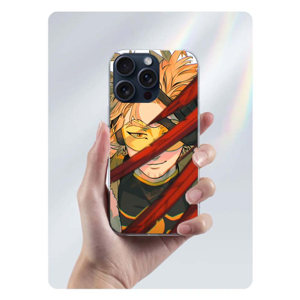 Anime MHA Hawks BNHA Klare Handyhülle Für Iphone 17 Air 16 Pro Max 15 Pro 14 Plus 17E 16E 11 13 12 Mini Hüllen Cases Fundas Cell