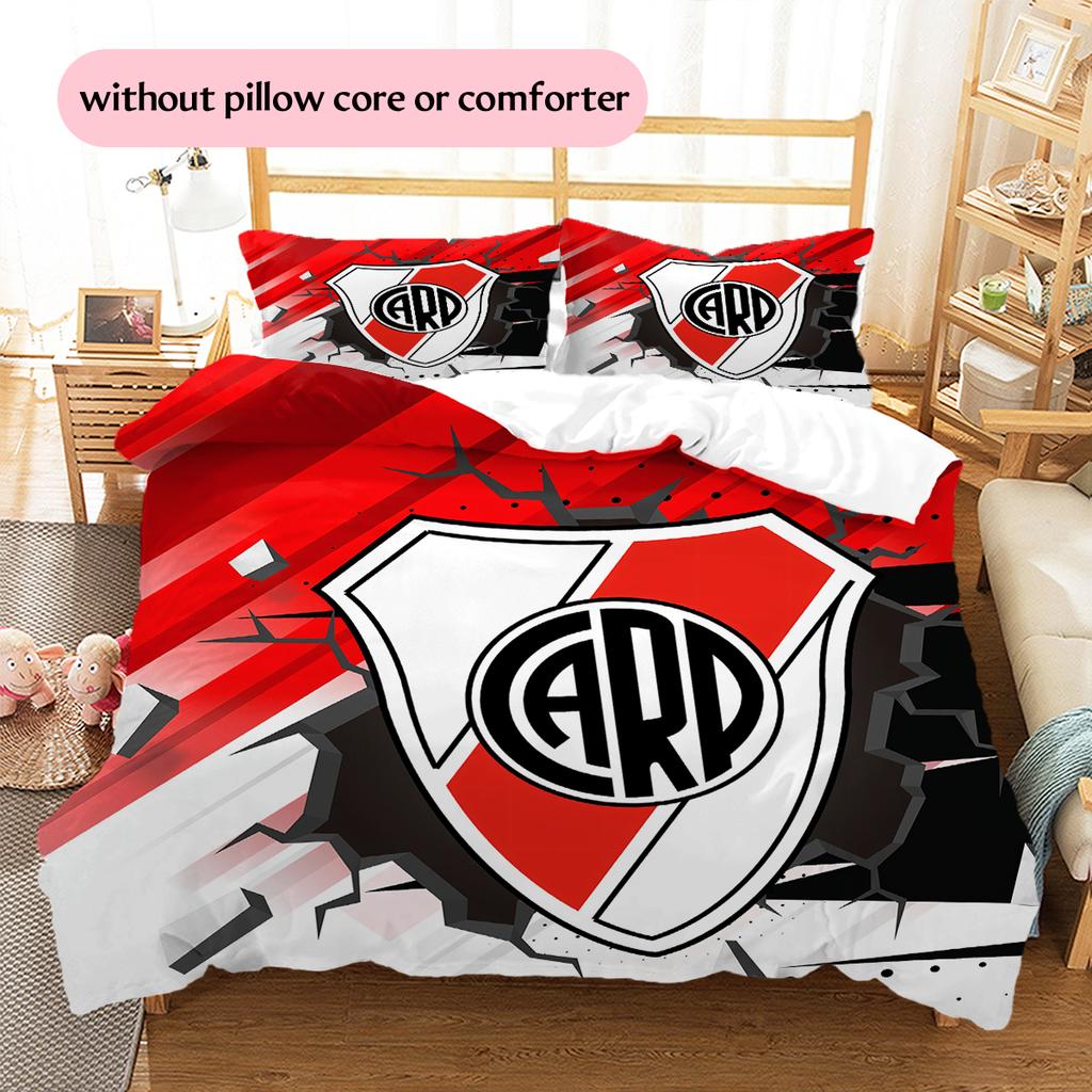 River Plate Pattern Bedding Home Decoration Birthday Gift (1 * duvet cover + 2 * pillowcase, without core)