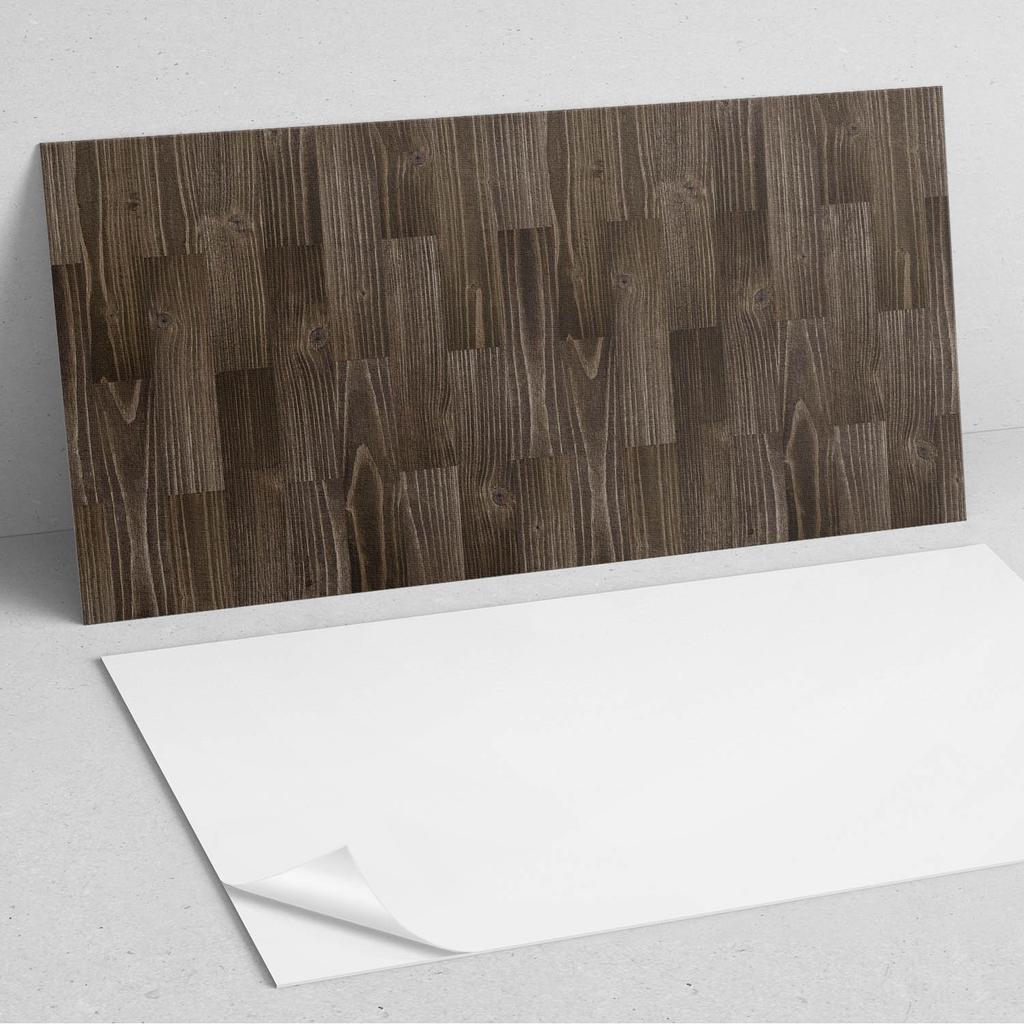 Dekor Ścienny Panel Pcv Ze Wzorem Do Pokoju 100X50 Cm Wzór Drewnianych Desek
