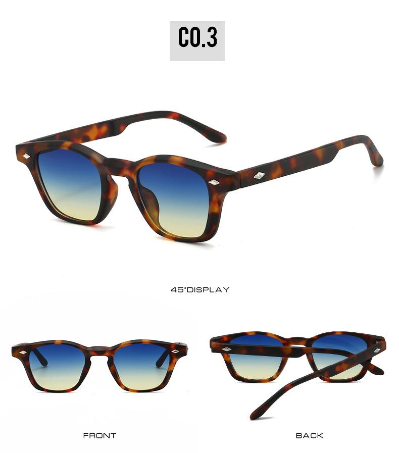

NovelTeez Small Frame Sunglasses – Single Bridge Star Rivet Design Full-Rim PC UV Protection 400 Sun Eyewear for Outdoor Youth | Unisex Compact