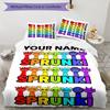3pcs SPRUNKI5 Cover Set - Personalized Name, HD Printed Bedding with 1 Cover and 2 Pillowcases - Perfect for Home Decor, Easy Care