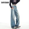 Women's American Retro Washed Loose Wide-Leg Jeans