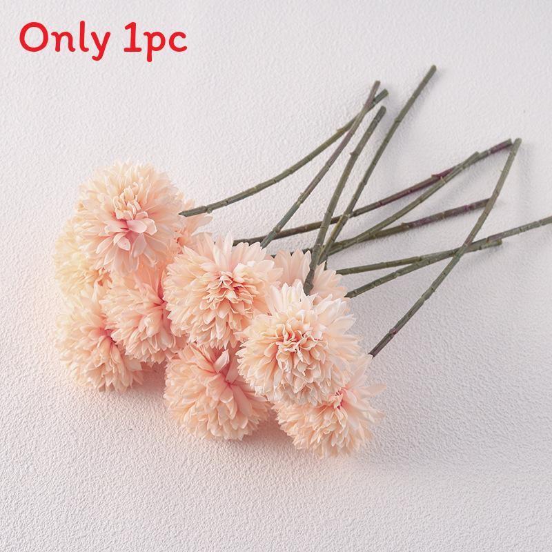 Chrysanthemum Ball Silk Artificial Flower For Wedding Party Home Decor Photography Prop