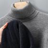 Autunno Inverno Abbigliamento Sportivo Uomo Maglione a Collo Alto Lavorato a Maglia Vestibilità Slim Manica Lunga Pullover Colore Unico Abbigliamento Uomo