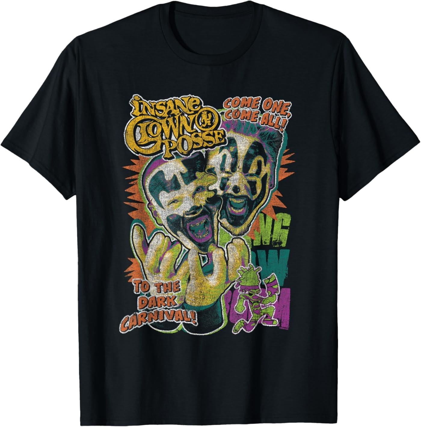 

ICP Dark Carnival Colorful Collage Distressed Hip Hop T-Shirt 5XL різнокольоровий