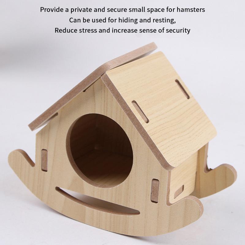 Hračky pro křečky Dřevěný most Houpačka Hračky Aktivita pro malá zvířata Lezecká hračka DIY Příslušenství do klece pro křečky