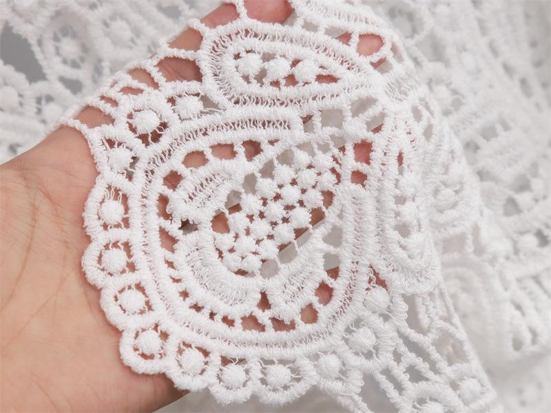 Hollow Knitwear Women's Loose Summer Crochet Cover-up - Korean Style Five-Sleeve Pullover Top