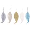 Christmas Tree Decoration Pendant Smooth Glowing Feather Clip Creative Decoration