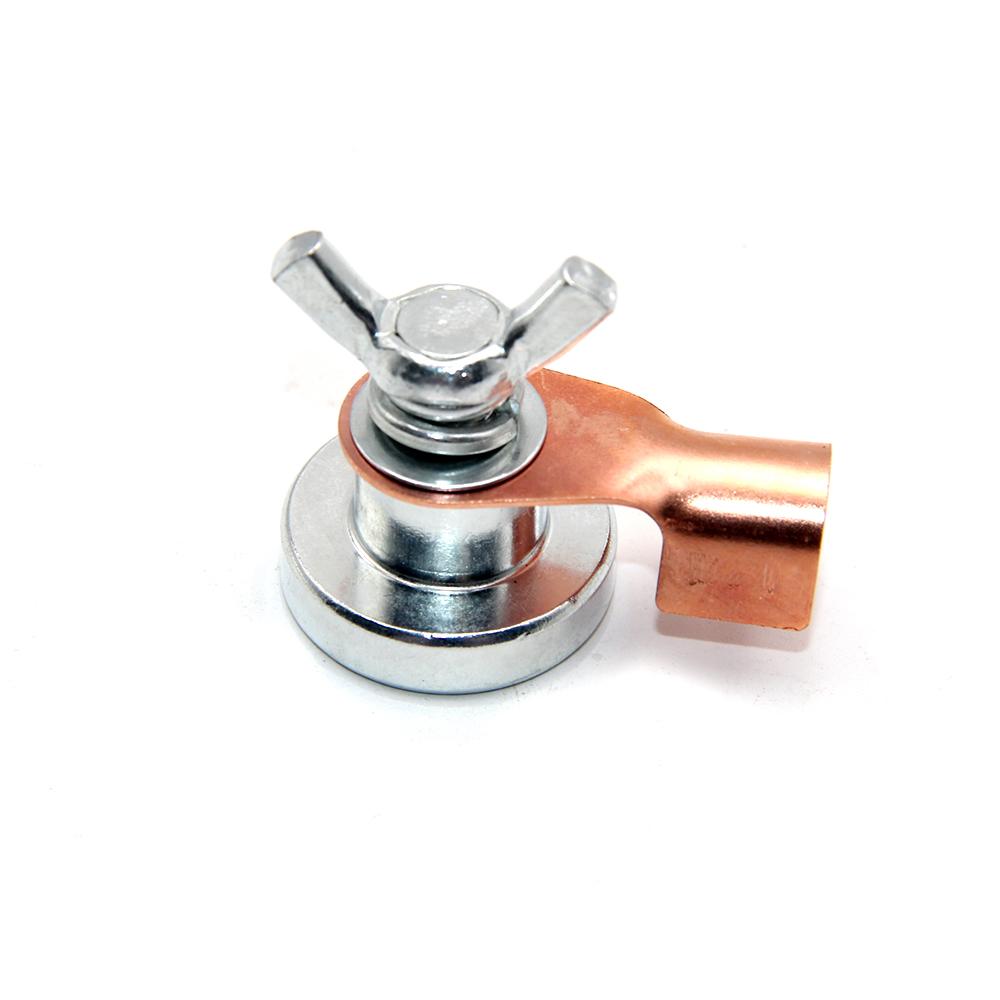 Mini 300A magnetic grounding head ground device weld machine magnet ground wire clamp welding tool accessories