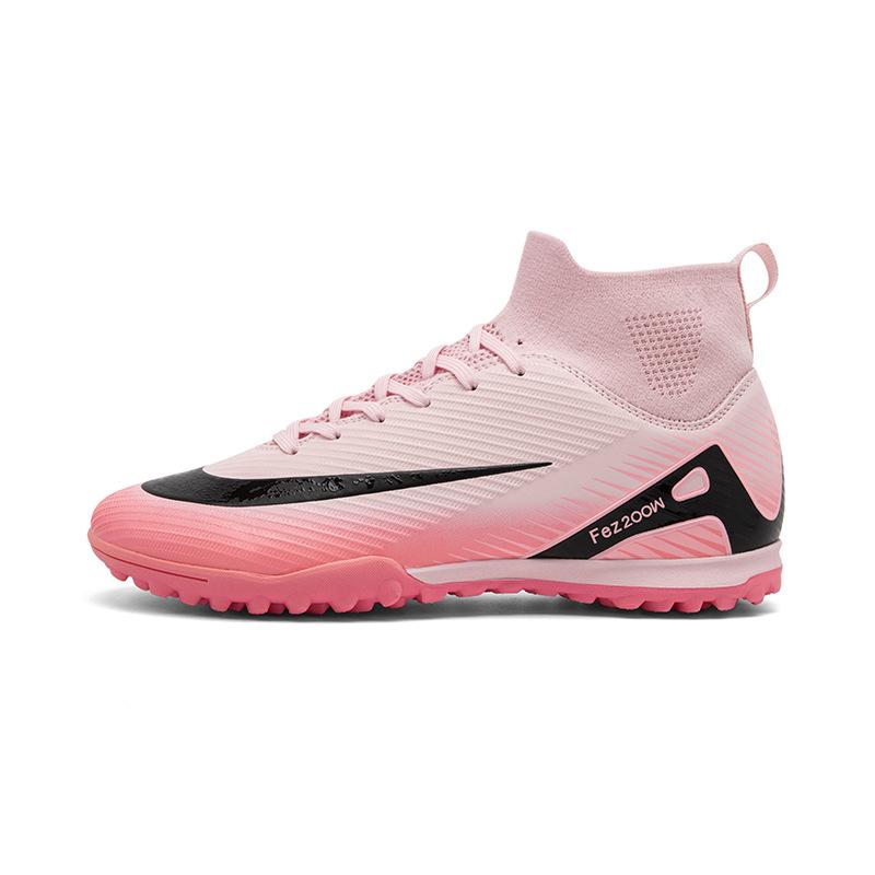 Hot-selling high-top adult men's and women's long nails broken nails football shoes outdoor professional student competition training shoes non-slip