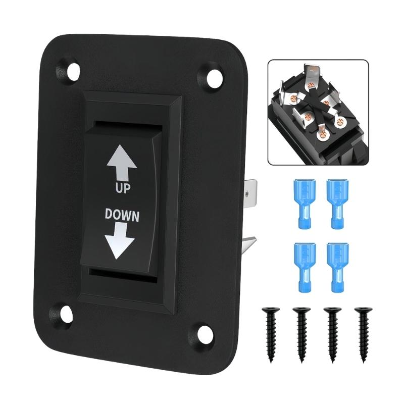 Polarity Reversing Rocker Switches With Mounting Plate For Car Modification, Home Electrical Projects Easy to Install
