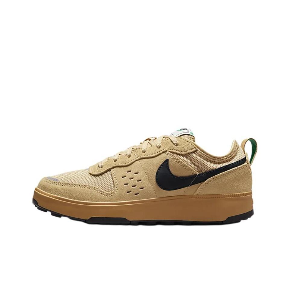

Nike C1TY GS Brownstone Kids Sneakers Flax Sesame Stadium-Green HQ0028-200 35.5