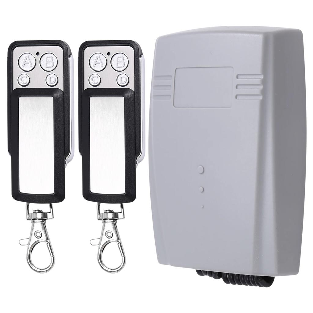 2025 New Garage Door Receiver 2CH 433MHz Remote Controller for Door Gate Fixed Learning Rolling Code Universal