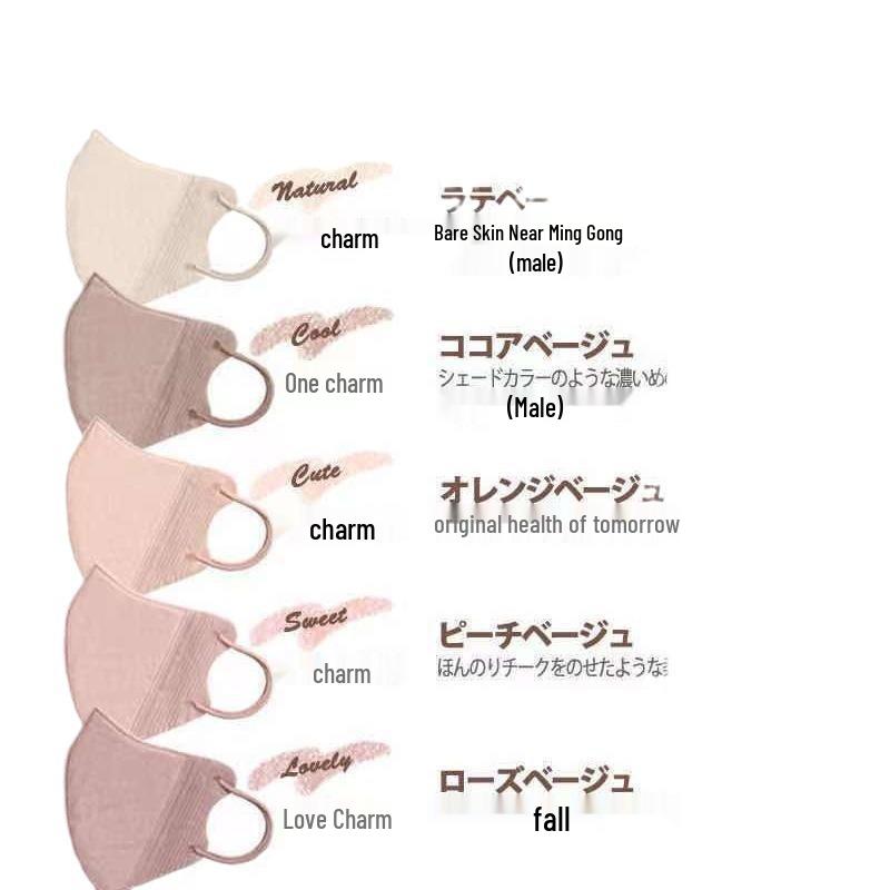 2025 Jaro/Léto Prodyšná 3D Jednorázová Rouška s Červenáním: Ochrana proti UV záření, Ochrana před sluncem, Třívrstvý design.