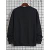 Men's Casual Crewneck Sweatshirt Boston Black Gold Print Fashion Long Sleeve