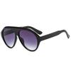 SO&EI Retro Oversized Pilot Sunglasses Women Fashion Gradient Shades UV400 Men Trending Sun Glasses