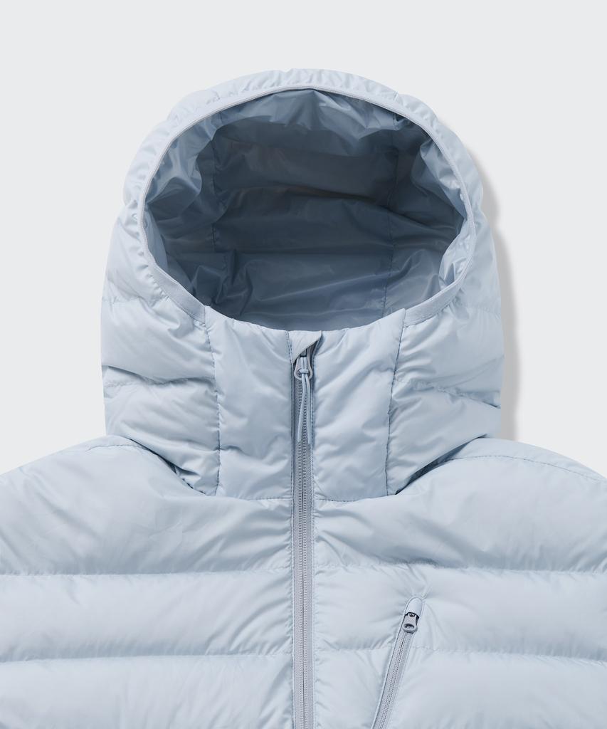 Musinsa Standard [City Leisure] Hooded Light Down Jacket [Cloudy Blue]