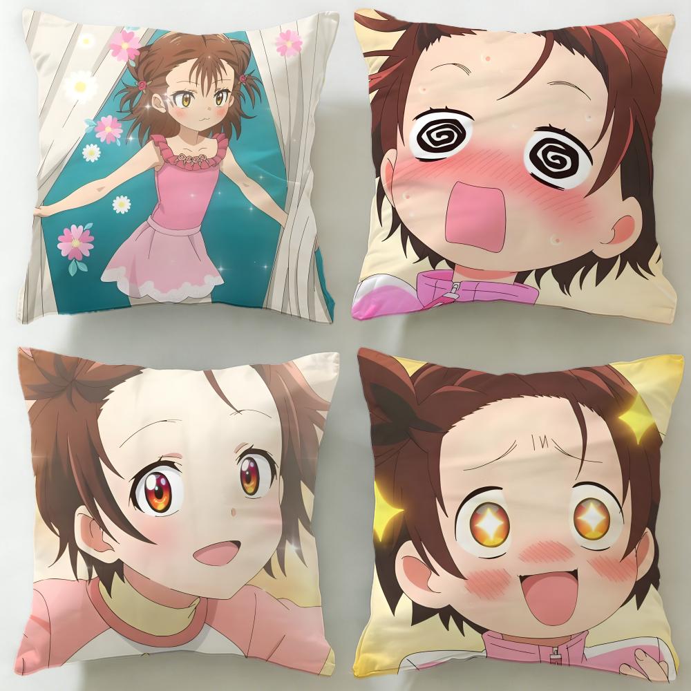 popular anime Medalist Cushion Cover Soft EasyWash Pillow Case Versatile for Couch Bed Travel and Office