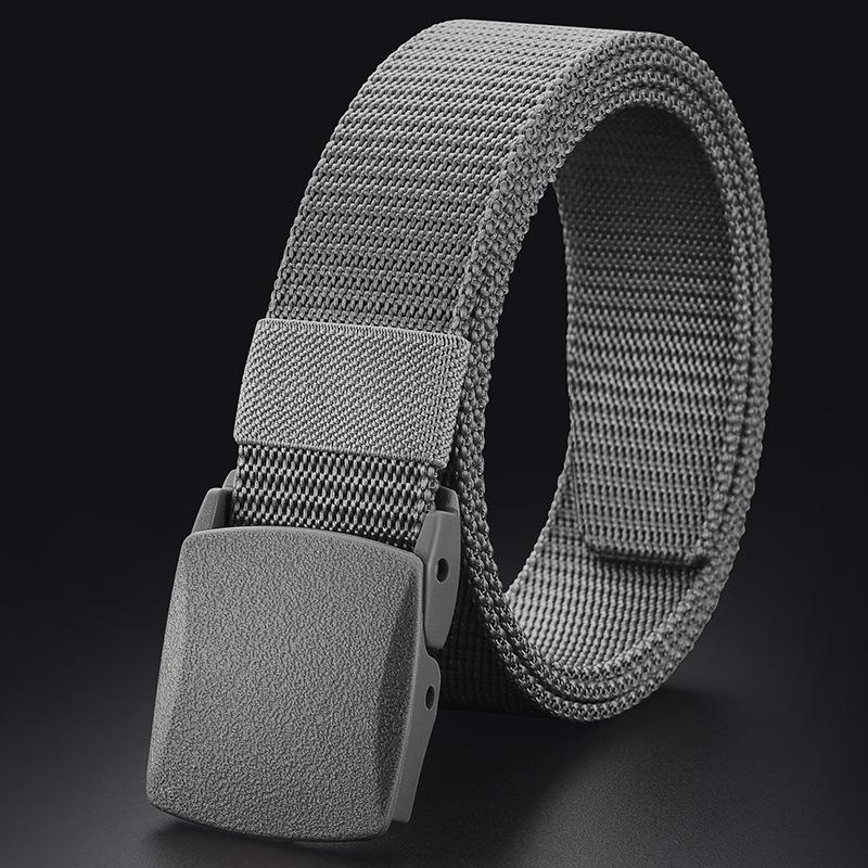 

Нейлоновый ремень без металла: Унисекс, Универсальный и Легкий для Проверок Безопасности серый