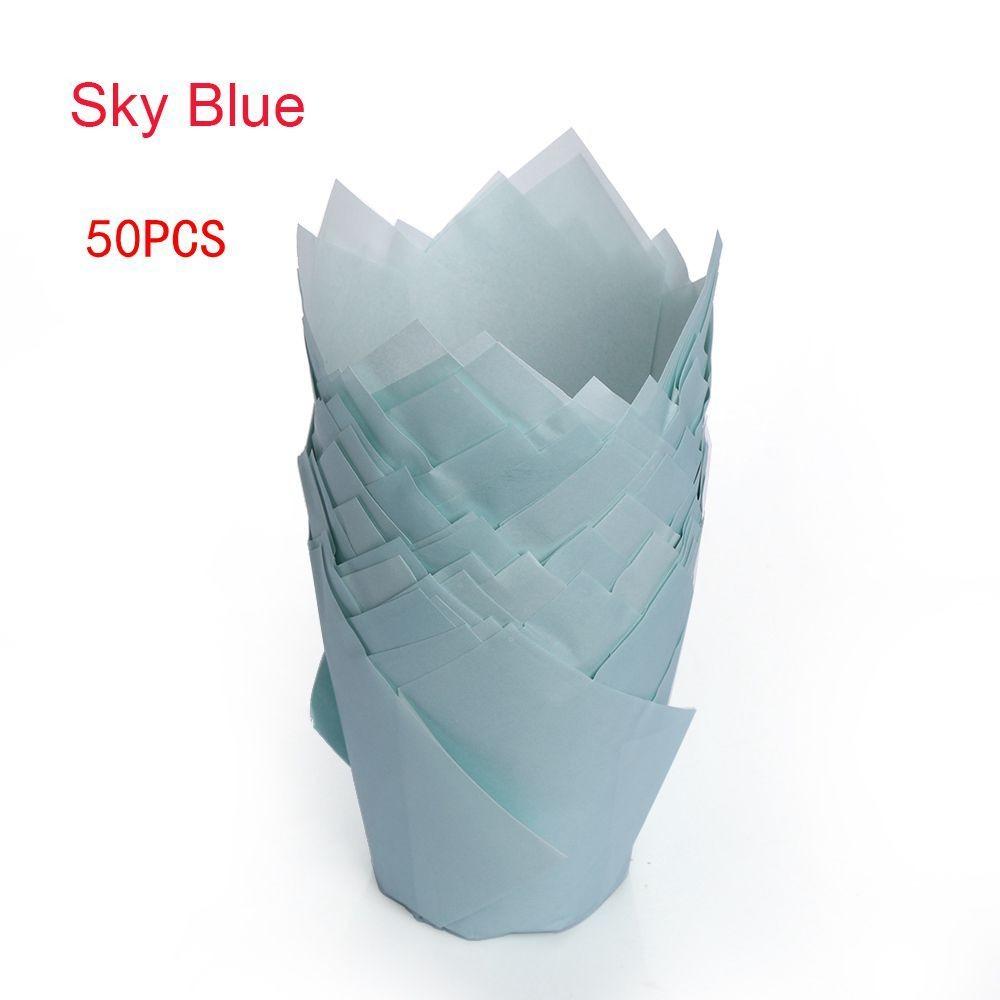 New DIY Cake Muffin Cups Bakeware Pastry Tools Cupcake Liners Tulip Baking Cup Party Supplies