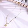 Small Fresh Natural Stone Bead Necklace Jewelry Women'S Stacked Clavicle Chain Trendy Accessories For Young Girls