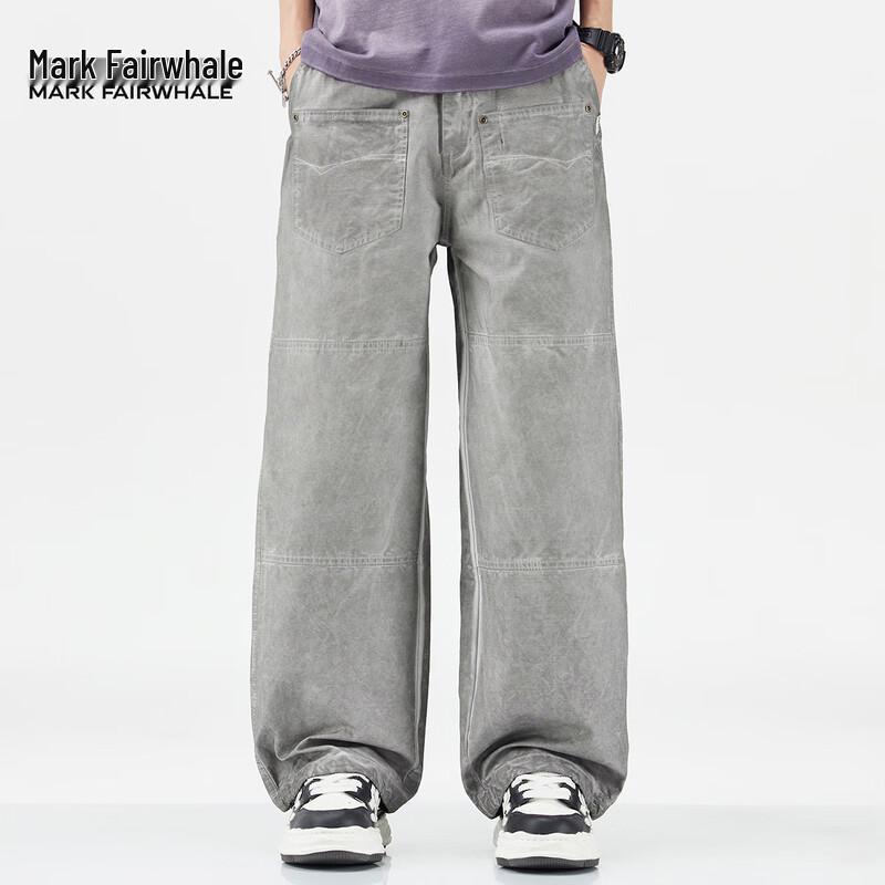 Mark Fairwhale Men's 2025 A/W Pure Cotton Loose Casual Straight-Leg Pants