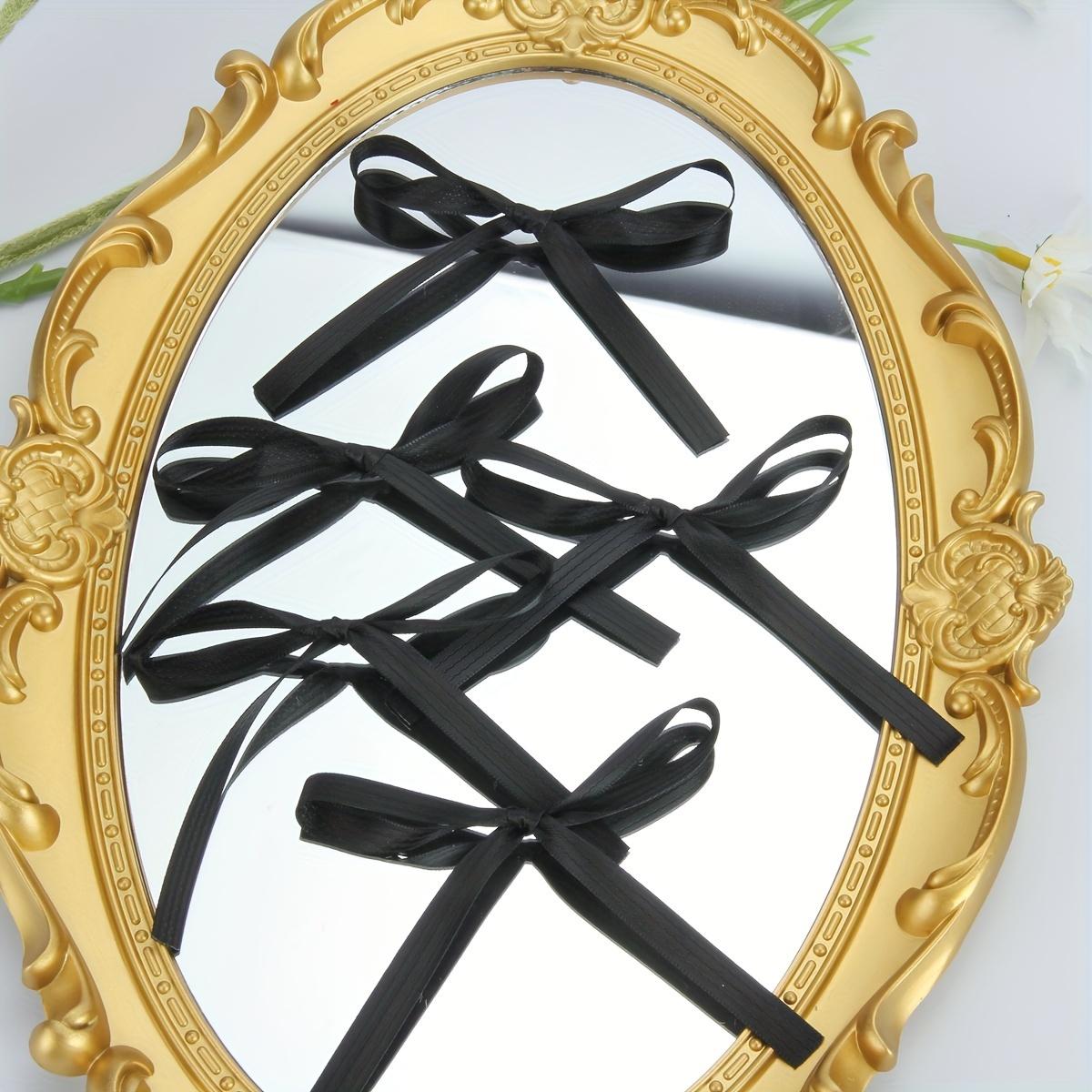 

5Pcs Handmade Ribbon Bows, DIY Cake Decoration & Gift Wrapping Picks, Party Craft Accessories S античная латунь