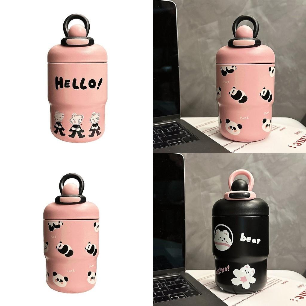 Süßer Cartoon-Isolierbecher für Mädchen, tragbare Edelstahl-Wasserflasche mit hoher ästhetischer Anziehungskraft Tb2023-603