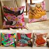 Fantasy And Creative Shoes Illustration Cushion Cover Pillowcase Antidustmite Living Room Sofa Decor Cushion Room