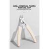 Model Flat-Nose Removal Nails Pliers for Manicure Diamond Art Accessories Metal Chain Cutting Zircon Jewelry High Force Clipper