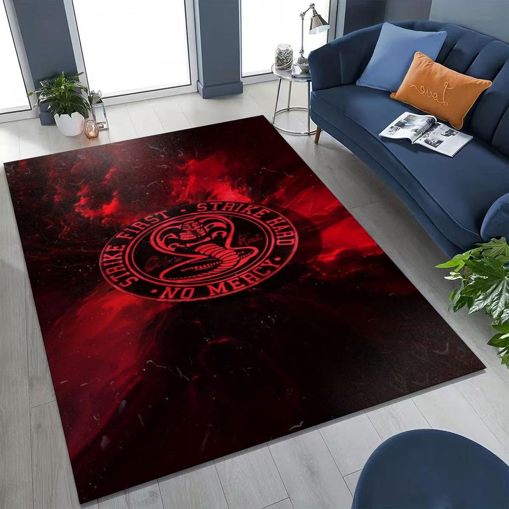 3D Cobra Kai Karate Daniel LaRusso Johnny Art Rug for Bedroom Living Room Sofa Home Doormat Decor, Large Kids Non-slip Floor Mat