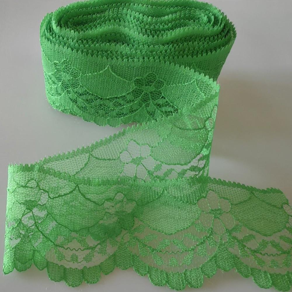 New Mesh Embroidery Lace Ribbon Tape Woven Cotton Non-Stretch Lace Tape Unilateral Flower Lace Trim Curtain Craft