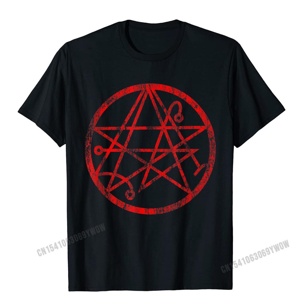 Necronomicon Symbol Shirt Demonic Gothic Horror TShirt Camisas Unisex T Shirt Popular Birthday Cotton Unisexs Tees Casual