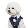 Pet Dog Spring Suit Wedding Tuxedo Shirt Vest Gentleman Costume for Teddy Bichon Small Dogs