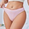 Damen Sommer Sexy Unifarbene Sport Yoga Nahtlose Bequeme Antibakterielle Taillen-Dreieck-Slips
