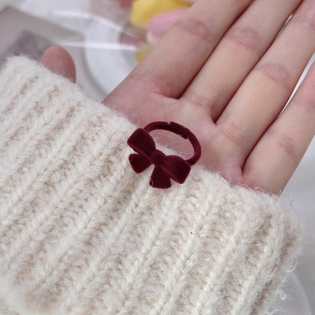 Anello Trendy Ragazza Carina Dolce Fioccato con Fiocco Retro Anello Dito Indice Moda di Nicchia Anello Semplice
